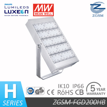 UL Dlc Listed 200W LED Floodlight for Garage/Stadium/Square Lighting with TUV Certificates